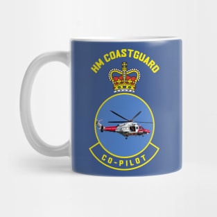 C0-Pilot - HM Coastguard rescue AugustaWestland AW189 helicopter based on coastguard insignia. Mug